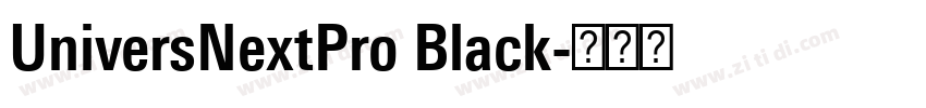 UniversNextPro Black字体转换